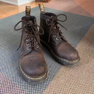 Dr. Martens 101 Crazy Horse Leather Ankle Boots